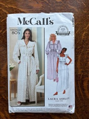 McCall’s sewing pattern 8381 vintage 80’s Laura Ashley